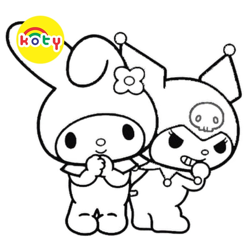Bộ 50 Tờ Tranh Tô Màu Kuromi Siêu Dễ Thương Kích Thước A4 A5 Dành Cho Màu Sáp, Màu Chì - MANGA ANIME COMIC tô màu 1 images upload woo2Fdde688f40cc58203ba920c2e7628da52