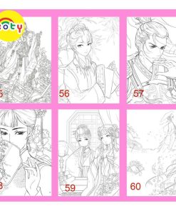 Bộ 50 Tranh tô màu nội dung Manga, Manhua cổ trang khổ A4 Tuỳ chọn phân loại 11 images upload woo2F01aa824e2e48895c0656e85b914bc734