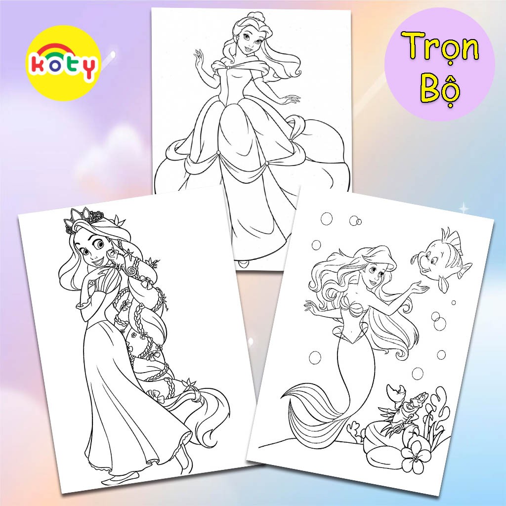 Bộ 40 tranh tô màu nhân vật hoạt hình Disney, tranh tô màu nàng tiên cá, mickey, tranh tô màu công chúa, tranh tô màu A4 7 images upload woo2F0852efafcdcef2a4356144f581de1c5d