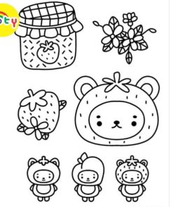 Bộ 50 Tờ Tranh Tô Màu Cute, Dễ Thương Cho Bé - Đồ chơi giấy KOTY TM527 12 images upload woo2F08968f302745a1a8acc861808515b856
