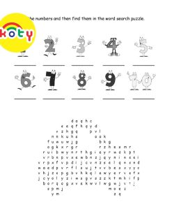 Bài tập tiếng anh - Numbers and Counting (Số đếm từ 1-10) - Bộ 10 và 20 tờ bài tập A4 COLOR LAND