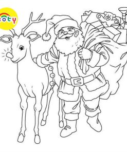 Tranh Tô Màu Ông già Noel và tuần lộc - Bộ 20 Tờ Tranh Tô Màu A4 A5 Dành Cho Màu Sáp, Màu Chì - TRANH TÔ MÀU KOTY 15 images upload woo2F0aadcaf51e925976c4e4a4d09d0f90fc