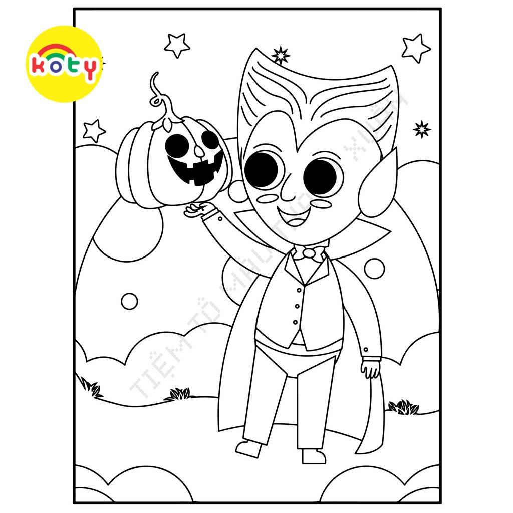 Set 50 Tờ Tranh Tô Màu Chủ Đề Halloween Cho Bé Tô Màu Sáp, Màu Chì - Tiệm Tô Màu 6 images upload woo2F0ab703344e8ba102da0ca747cab6b3b4