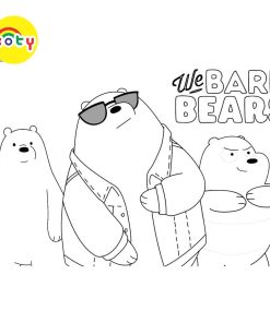 Bộ 26 tranh tô màu Chúng tôi đơn giản là gấu, giấy tô màu We bare bears dành cho trẻ em 9 images upload woo2F143478a9d8d66288d036432b5e409e57