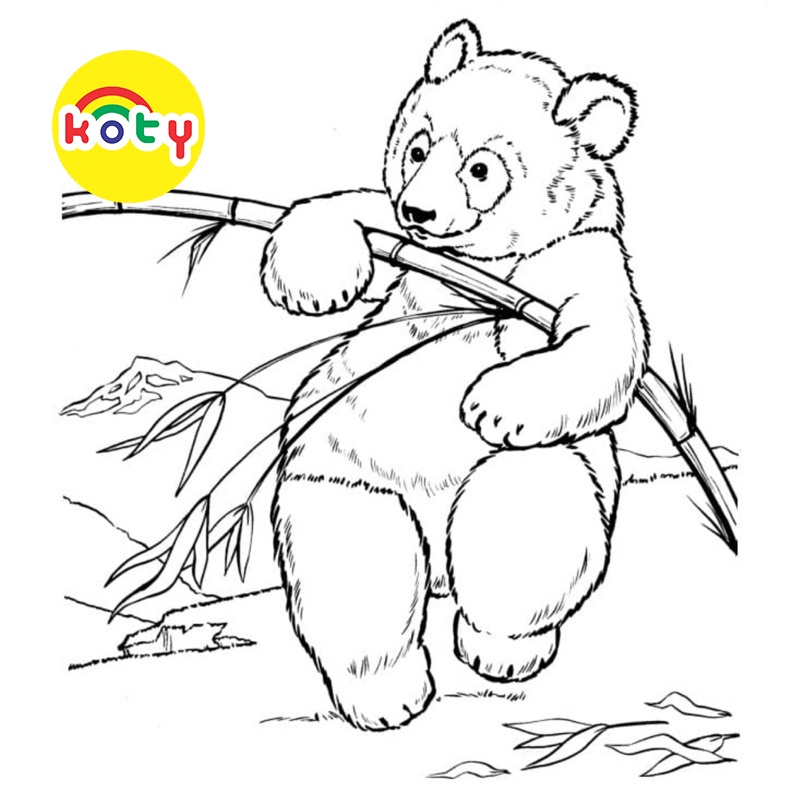 Gấu trúc Panda - Set 20 Tờ Tranh Tô Màu A4 A5 Dành Cho Màu Sáp, Màu Chì - MANGA ANIME COMIC Tô Màu 3 images upload woo2F1500c4544d6408dbd610de39dde9aa1d