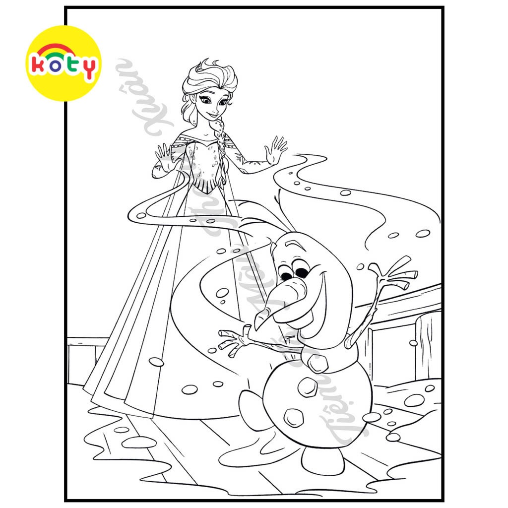 Set 50 Tờ Tranh Tô Màu Elsa Anna Cho Bé Tô Màu Sáp, Màu Chì - Tiệm Tô Màu 2 images upload woo2F157992a40310fd67c1d191901f721650