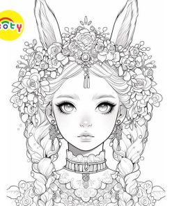 Bộ 50 Tờ Tranh Tô Màu Chân Dung Cô Gái - Đồ chơi giấy KOTY 5 images upload woo2F17c476dcfd6066e9c4775467d51f3eef