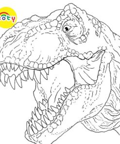 Tranh Tô Màu Khủng Long Bạo Chúa T-Rex - Bộ 20 Tờ Tranh Tô Màu A4 A5 Dành Cho Màu Sáp, Màu Chì - TRANH TÔ MÀU KOTY 15 images upload woo2F19f32e21376a86bbcbc43ea44a079dd4