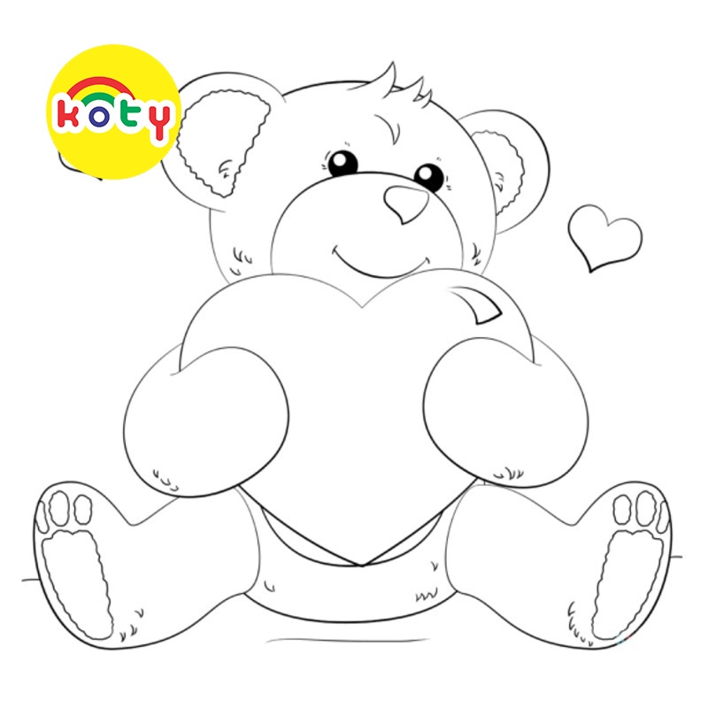 Gấu bông Teddy Bear - Set 20 Tờ Tranh Tô Màu A4 A5 Dành Cho Màu Sáp, Màu Chì - MANGA ANIME COMIC tô màu 8 images upload woo2F1e1cf1f4bd538b41bd69d494f9b360b8