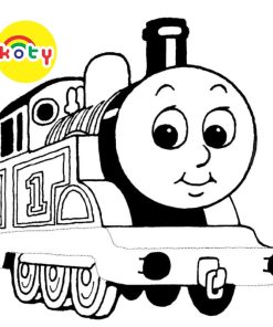 Thomas and Friends - Set 10 Tờ Tranh Tô Màu A4 A5 Dành Cho Màu Sáp, Màu Chì - TRANH TÔ MÀU COLOR LAN
