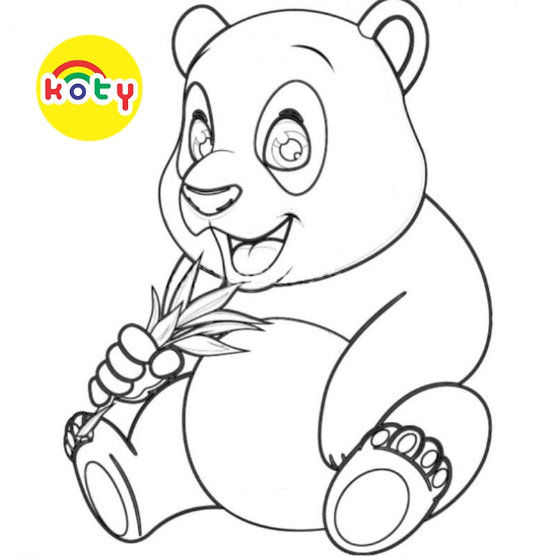 Gấu trúc Panda - Set 20 Tờ Tranh Tô Màu A4 A5 Dành Cho Màu Sáp, Màu Chì - MANGA ANIME COMIC Tô Màu 8 images upload woo2F1f74be6033e2a916eb745c064c9a86ee