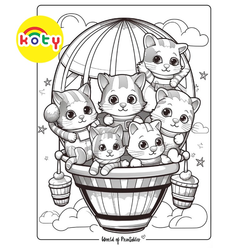 Mèo con (phong cách Anime Chibi) - Set 10 Tờ Tranh Tô Màu A4 A5 - MANGA ANIME COMIC tô màu 9 images upload woo2F20a158145367d64ec31fd7c6a38c66f6