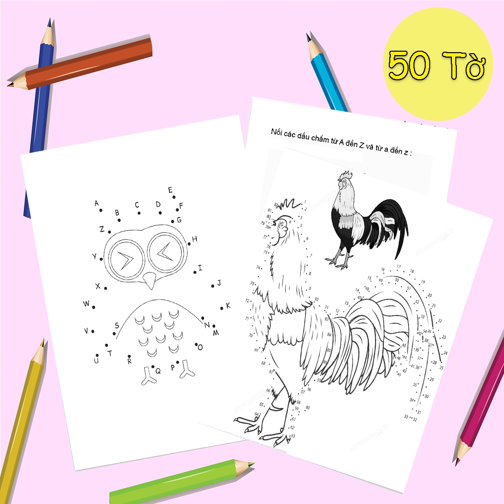 Bộ 50 tranh giấy nối số nối chữ tô màu cho bé chủ đề chim - đồ chơi giấy A5 thủ công phát triển trí tuệ tư duy NS01 2 images upload woo2F2585b3c1e18dd853f974b6a2fa920ab3