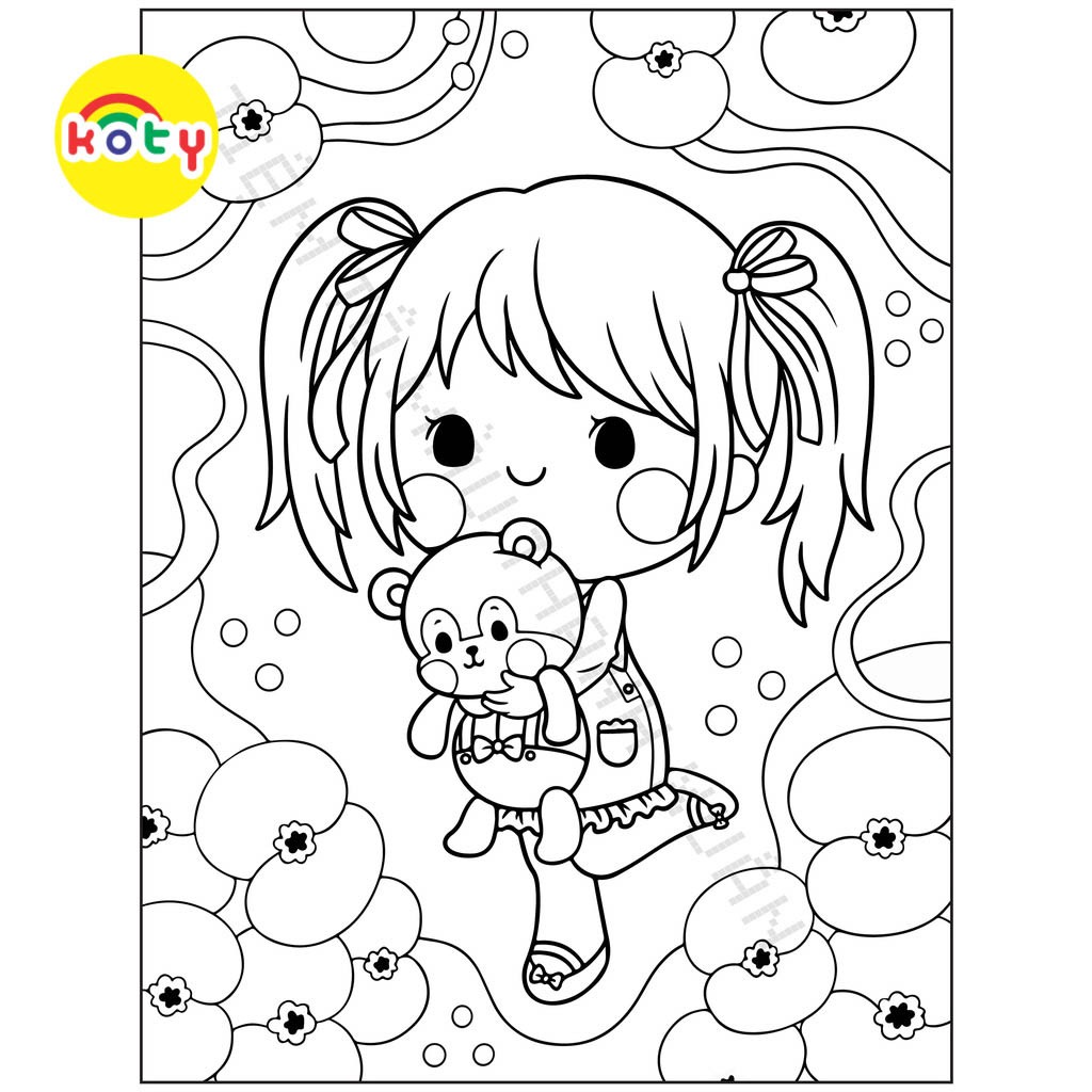Set 50 Tờ Tranh Tô Màu Hình Bé Gái Đáng Yêu Tô Màu Sáp, Màu Chì - Tiệm Tô Màu 8 images upload woo2F25dda054a97fe28699086faeca1d727d