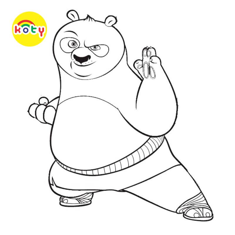Tranh Tô Màu Kung Fu Panda - Bộ 20 Tờ Tranh Tô Màu A4 A5 Dành Cho Màu Sáp, Màu Chì - TRANH TÔ MÀU KOTY TM525 3 images upload woo2F269470c0e1625f554def0364cb7ce9a6