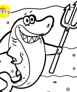 Tranh Tô Màu Shark Cá mập - Bộ 20 Tờ Tranh Tô Màu A4 A5 Dành Cho Màu Sáp, Màu Chì - TRANH TÔ MÀU KOTY TM2035 12 images upload woo2F2968329f715ceebff0b56d7fb0bc5964