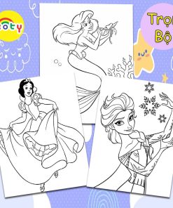 Bộ 40 tranh tô màu nhân vật hoạt hình Disney, tranh tô màu nàng tiên cá, mickey, tranh tô màu công chúa, tranh tô màu A4 11 images upload woo2F2f477ca304532366f3aa7b5857917ea9