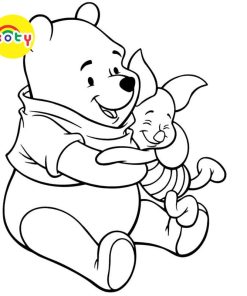 Tranh Tô Màu Winnie The Pooh - Bộ 20 Tờ Tranh Tô Màu A4 A5 Dành Cho Màu Sáp, Màu Chì - TRANH TÔ MÀU KOTY 13 images upload woo2F2f950bff15d86333e8352b0a517d1a02
