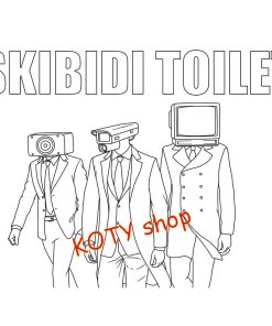 Bộ 50 Tranh Tô Màu Skibidi Toilet Hình In Sắc Nét Đa Dạng