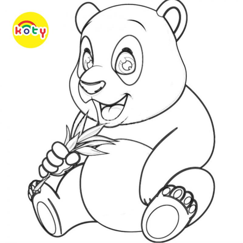 Tranh Tô Màu Gấu trúc Panda - Bộ 20 Tờ Tranh Tô Màu A4 A5 Dành Cho Màu Sáp, Màu Chì - TRANH TÔ MÀU KOTY 9 images upload woo2F33c4bc3723608516bc9698829c83c323