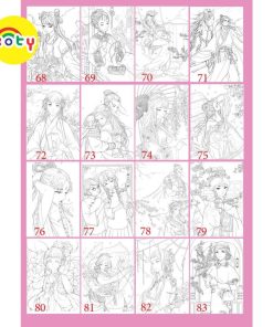 Bộ Tranh Tô Màu Chủ đề Manga Manhua Khổ Giấy A4 phù hợp cho nhiều dòng bút màu TM516 14 images upload woo2F3653ed7db6b9daa6f045a182f58966fc