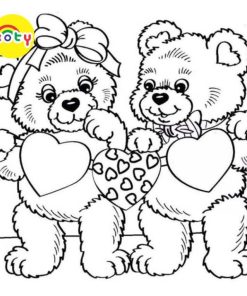 Tranh Tô Màu Gấu bông Teddy Bear - Bộ 20 Tờ Tranh Tô Màu A4 A5 Dành Cho Màu Sáp, Màu Chì - TRANH TÔ MÀU KOTY 15 images upload woo2F366c0eac3bb642081afc738a02f4c15b