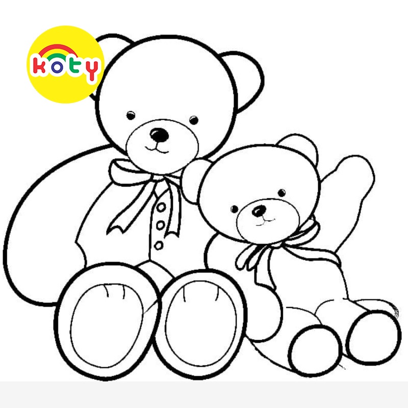 Gấu bông Teddy Bear - Set 20 Tờ Tranh Tô Màu A4 A5 Dành Cho Màu Sáp, Màu Chì - MANGA ANIME COMIC tô màu 1 images upload woo2F3692d2e16eeb11486c61c16b7353e270