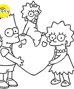 Tranh Tô Màu Gia đình Simpson (The Simpsons) - Bộ 20 Tờ Tranh Tô Màu A4 A5 Dành Cho Màu Sáp, Màu Chì - TRANH TÔ MÀU KOTY 16 images upload woo2F3741ee9cec26adcd9048277b6c412e41