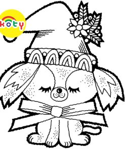 Chó con, Cún trong ngày Giáng Sinh, Noel - Set 10 Tờ Tranh Tô Màu A4 A5 Cho Màu Sáp, Màu Chì - MANGA ANIME COMIC tô màu 14 images upload woo2F3972cbf456967d3cea99065429c15776