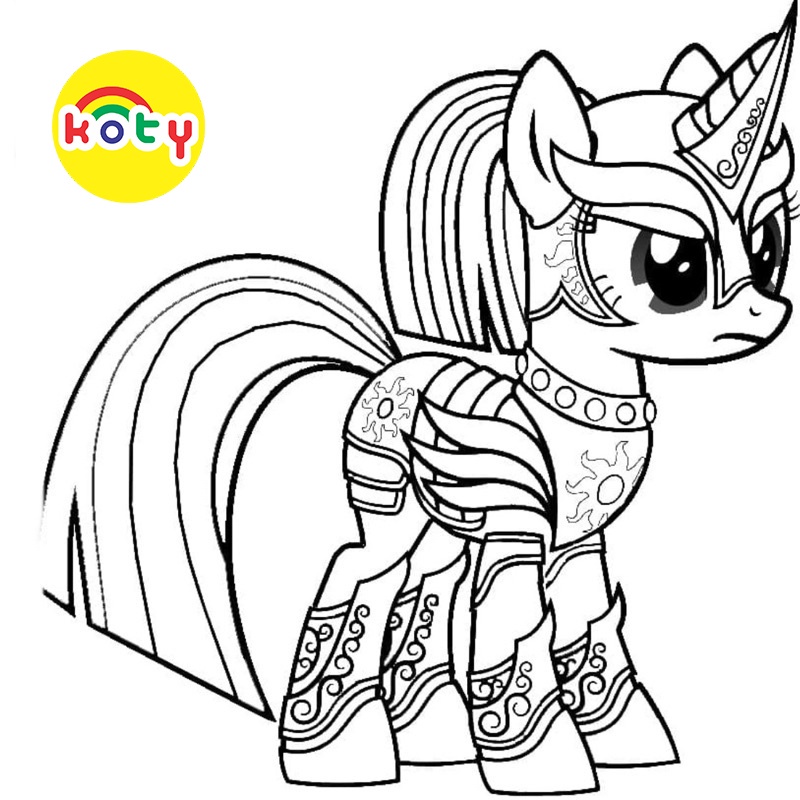 Twilight Sparkle Pony Unicorn - Set 10 Tờ Tranh Tô Màu A4 A5 Dành Cho Màu Sáp, Màu Chì - MANGA ANIME COMIC tô màu 5 images upload woo2F3a0c1ecc2363b8a7c58c3f3d8efbcb7f