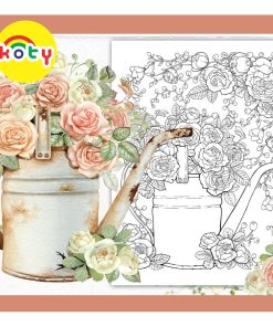 tranh tô màu nước combo12 tranh giấy dầy vẽ màu nước TM117