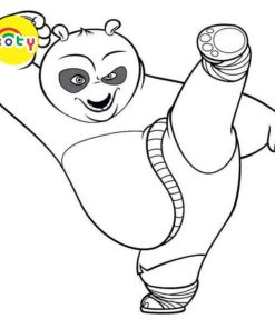 Tranh Tô Màu Kung Fu Panda - Bộ 20 Tờ Tranh Tô Màu A4 A5 Dành Cho Màu Sáp, Màu Chì - TRANH TÔ MÀU KOTY TM525 10 images upload woo2F3b9e86e93115e2d78ad88c7626c05c03