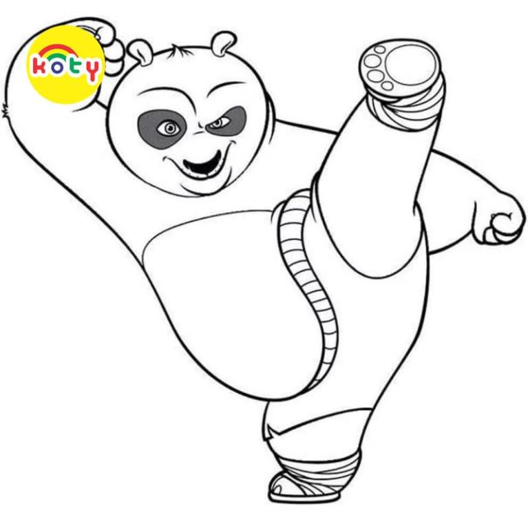 Tranh Tô Màu Kung Fu Panda - Bộ 20 Tờ Tranh Tô Màu A4 A5 Dành Cho Màu Sáp, Màu Chì - TRANH TÔ MÀU KOTY TM525 2 images upload woo2F3b9e86e93115e2d78ad88c7626c05c03