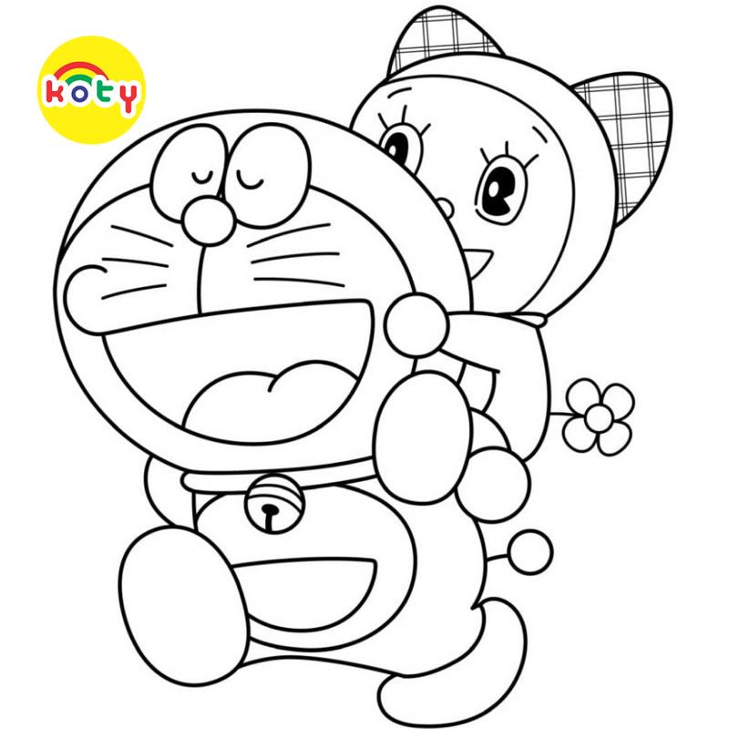 Tranh Tô Màu Doraemon Nobita - Bộ 20 Tờ Tranh Tô Màu Dành Cho Màu Sáp, Màu Chì - TRANH TÔ MÀU KOTY 3 images upload woo2F3dea3acbaa43a938e215045072fe552e