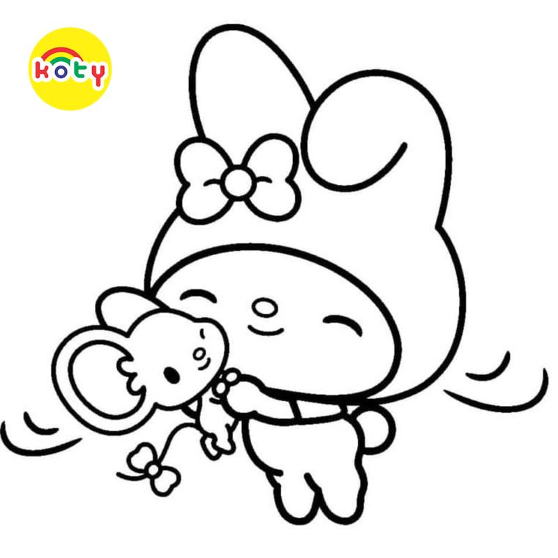 Tranh Tô Màu My Melody - Bộ 10 Tờ Tranh Tô Màu Dành Cho Màu Sáp, Màu Chì - TRANH TÔ MÀU KOTY 2 images upload woo2F3e25639e58ed2db6a90e23a4c352a5c3