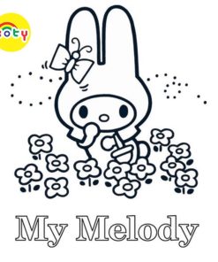 Tranh Tô Màu My Melody - Bộ 10 Tờ Tranh Tô Màu Dành Cho Màu Sáp, Màu Chì - TRANH TÔ MÀU KOTY 17 images upload woo2F3fa1c92726e8e1c5efbf6b50cfd28d6f