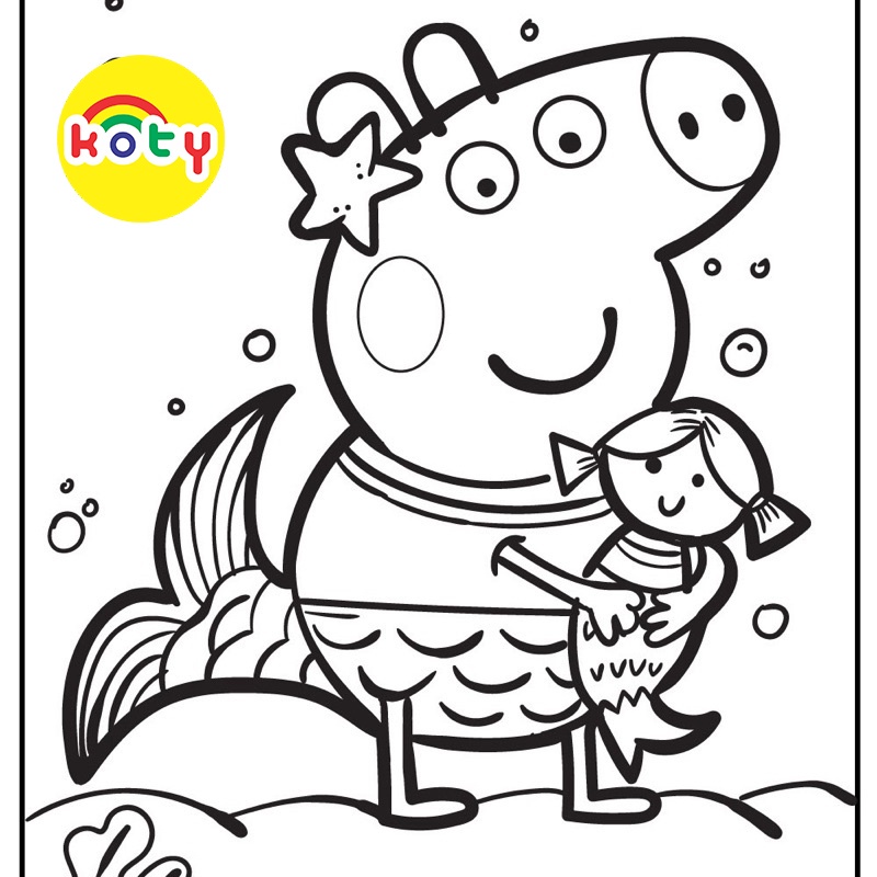 Heo Peppa - Set 30 Tờ Tranh Tô Màu Kích Thước A4 A5 Dành Cho Màu Sáp, Màu Chì - TM2044 1 images upload woo2F43f75b469ae032f6a8b35d7f97d5d3ff 1