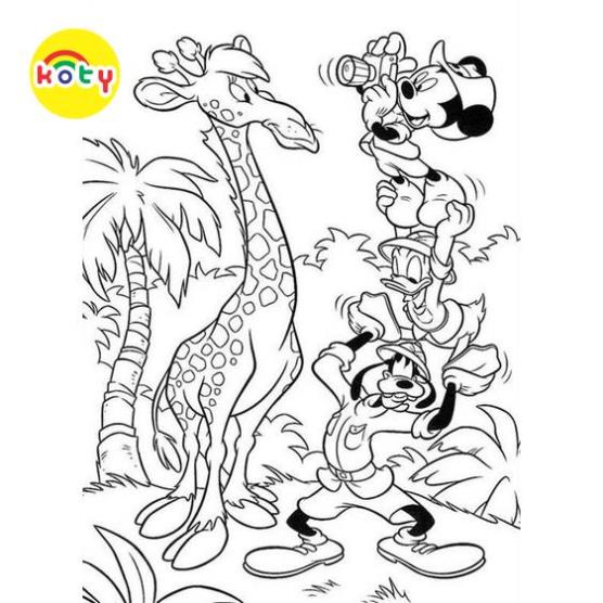 Bộ 40 tranh tô màu Chú chuột Mickey và Vịt Donald, giấy tô màu hoạt hình dành cho trẻ em, tranh tô màu A4, A5 3 images upload woo2F461a5129c0b678b774aef1ee137bb000