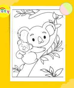 Set 50 Tờ Tranh Tô Màu Chủ Đề Mẹ Con - Mother's Day Hình Động Vật Tô Màu Sáp, Màu Chì - Tiệm Tô Màu 11 images upload woo2F4657a70f58dc0a7c7a4882c05fba31c1