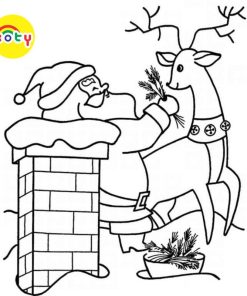 Tranh Tô Màu Ông già Noel và tuần lộc - Bộ 20 Tờ Tranh Tô Màu A4 A5 Dành Cho Màu Sáp, Màu Chì - TRANH TÔ MÀU KOTY 14 images upload woo2F4b468e87b4deb7a00e7704b5bf197b62