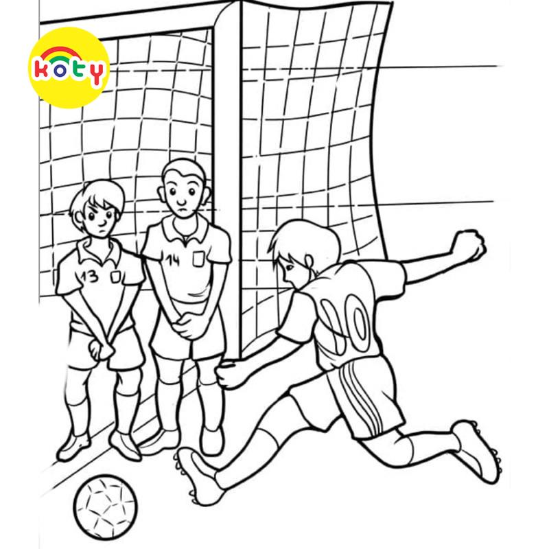 Tranh Tô Màu Bóng đá Soccer - Bộ 20 Tờ Tranh Tô Màu A4 A5 Dành Cho Màu Sáp, Màu Chì - TRANH TÔ MÀU KOTY 8 images upload woo2F4ba6b2b2285ed51b9ca799c2e701494b