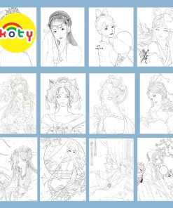 tranh tô màu nước anime chân dung thiếu nữ trung quốc bộ 12 tranh giấy dầy đẹp TM127 14 images upload woo2F4c75451060c44efdb7ab4868570981a7
