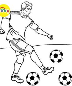 Tranh Tô Màu Bóng đá Soccer - Bộ 20 Tờ Tranh Tô Màu A4 A5 Dành Cho Màu Sáp, Màu Chì - TRANH TÔ MÀU KOTY 12 images upload woo2F4cce902a5b34acf7c6b80d8021e400e8