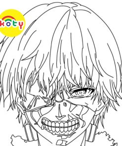 Tokyo Ghoul Anime - Set 10 Tờ Tranh Tô Màu Kích Thước A4 A5 Dành Cho Màu Sáp, Màu Chì - TRANH TÔ MÀU COLOR LAND 10 images upload woo2F4ea7fcc618e4f2d281f485f418167980