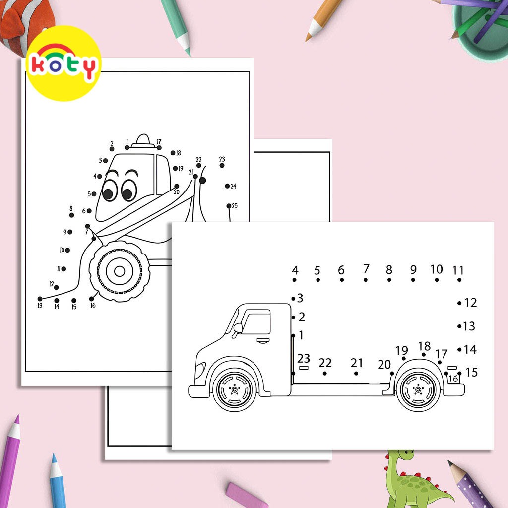 Bộ 20 Tranh Vẽ Nối Số Cho Bé Chủ Đề Phương Tiện Giao Thông - Đồ Chơi Trẻ Em Giấy Thủ Công Trí Tuệ NS101 6 images upload woo2F4f3e2e7db5497e6df6b9fe1080eef8aa