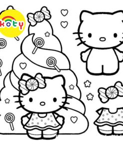 Hello Kitty Giáng Sinh Noel - Set 10 Tờ Tranh Tô Màu A4 A5 Dành Cho Màu Sáp, Màu Chì - TM2024 13 images upload woo2F4ff00b4276c17500e4c3daee940cda58