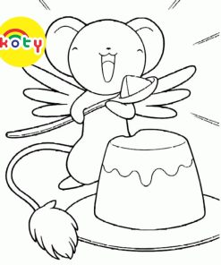 Thủ lĩnh thẻ bài Sakura CH - Set 10 Tờ Tranh Tô Màu A4 A5 Dành Cho Màu Sáp, Màu Chì - MANGA ANIME COMIC Tô màu