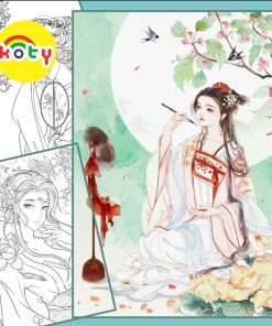 line art tranh tô màu tuyển chọn combo 10 tranh, giấy dầy đẹp