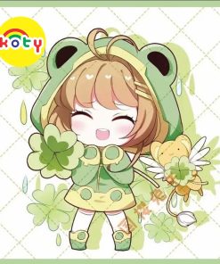 Bộ tranh tô màu chibi anime combo 20tranh giấy dầy đẹp có tranh mẫu TM115
