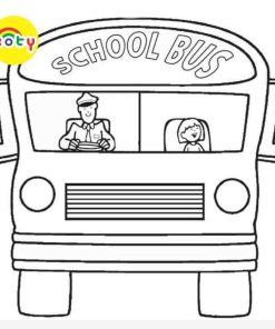 Tranh Tô Màu School bus, xe buýt - Bộ 10 Tờ Tranh Tô Màu Dành Cho Màu Sáp, Màu Chì - TRANH TÔ MÀU KOTY 16 images upload woo2F5ae5879a4d6e106ce6ca25527834d7dc